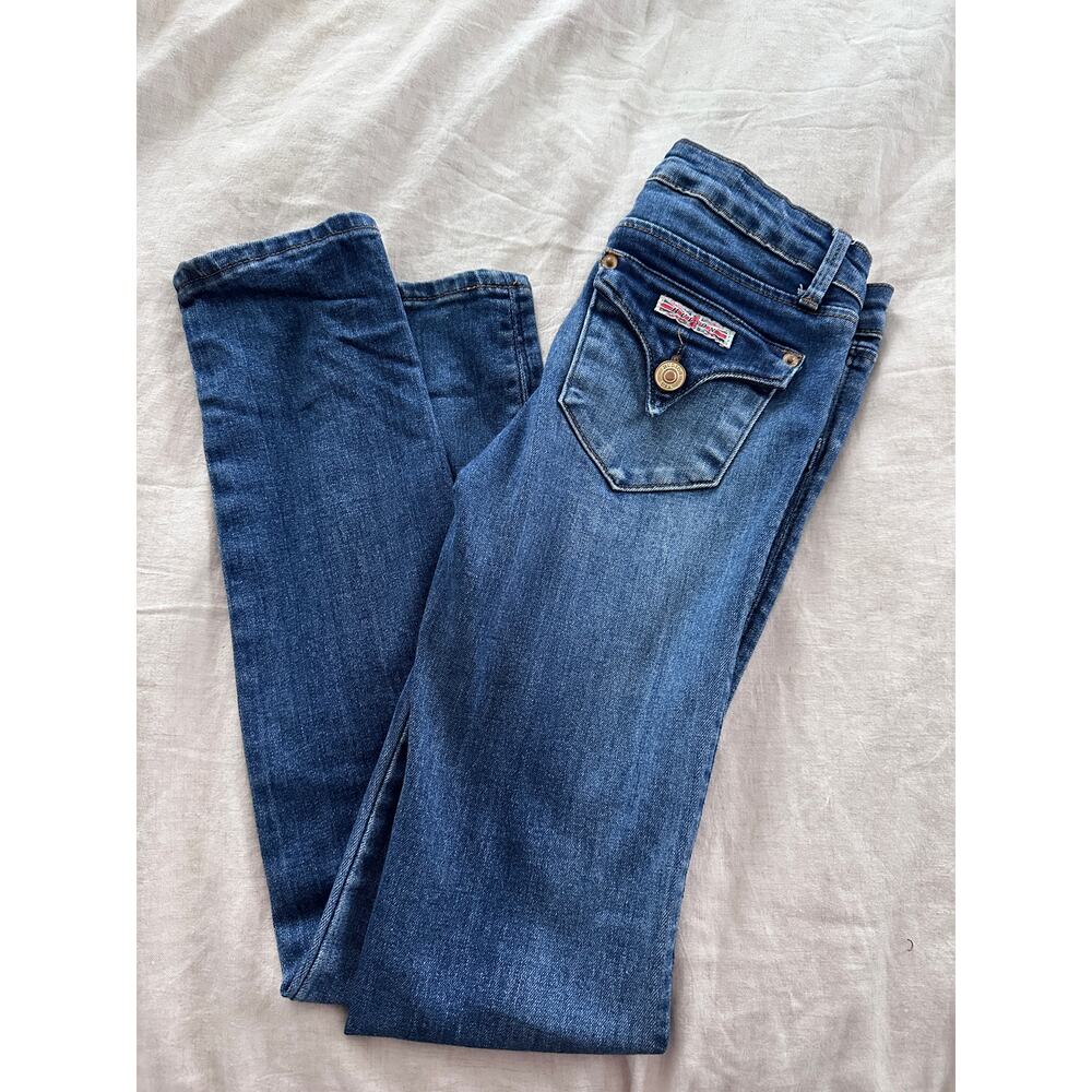 Hudson Colin Flap Dark Wash Skinny Denim Jeans Kids 12